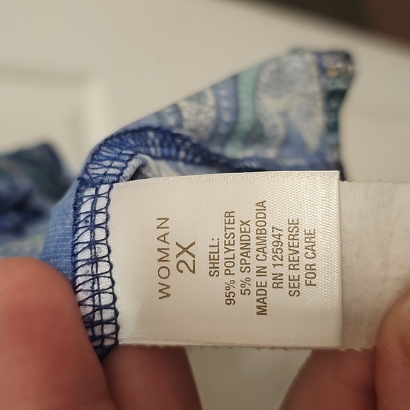 Roz & Ali Paisley Blouse 2x - Picture 5 of 6